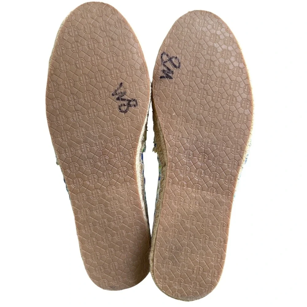 LILLY PULITZER Coastal Slip-on Espadrille Flat, Wade and Sea, Size 7